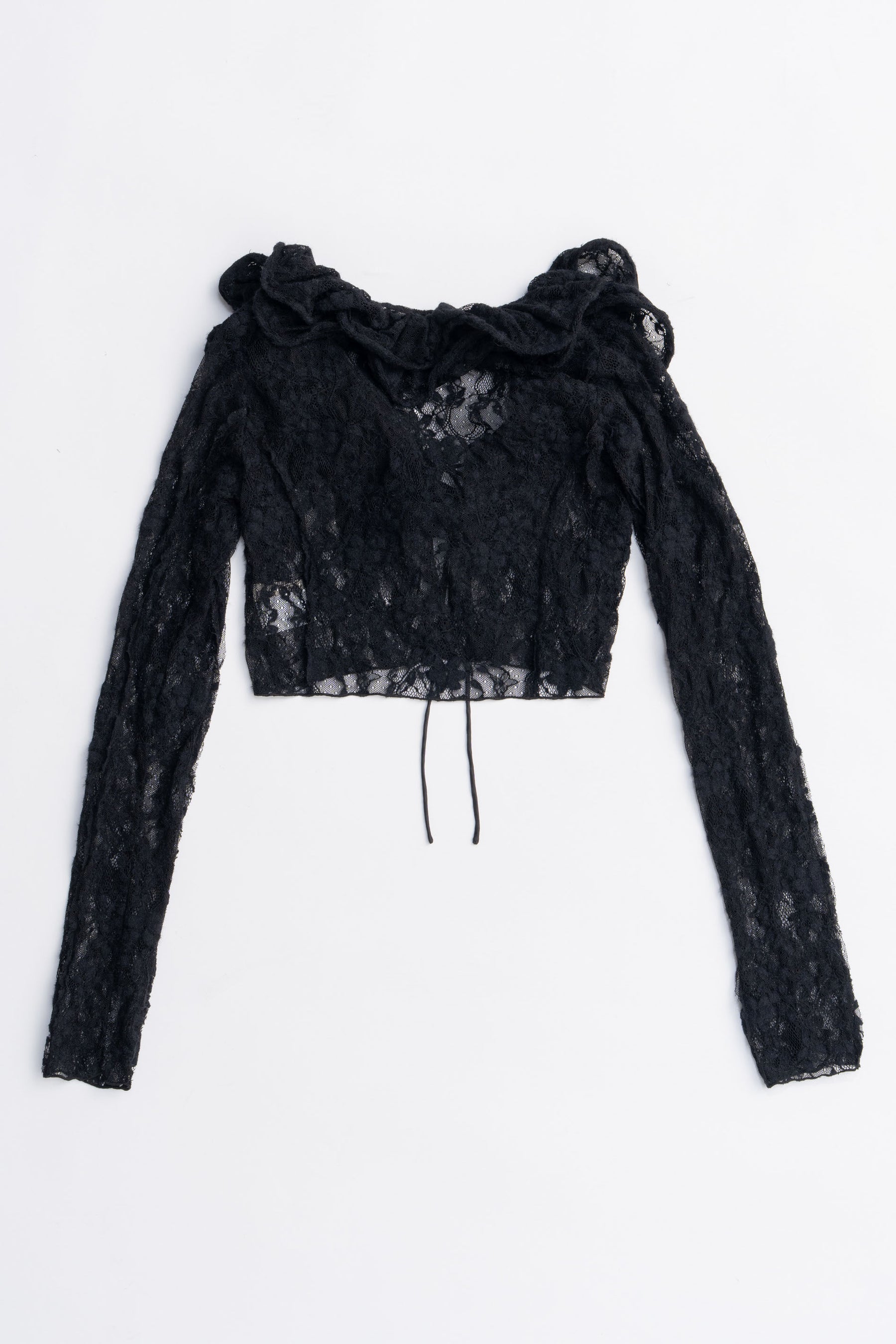 Lace Frill Wave Cardigan