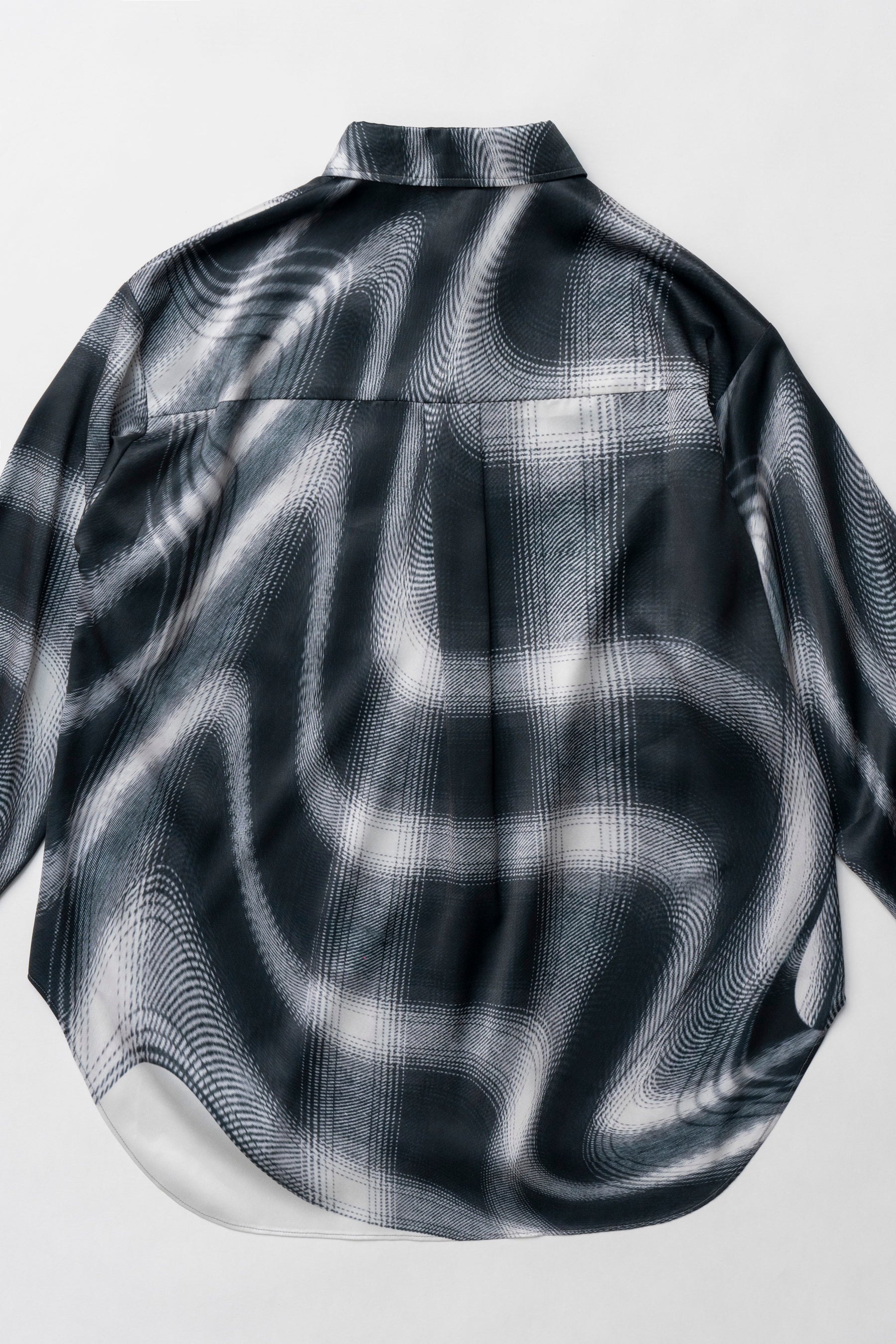 Ombre Check Lace Print Shirt - SALE