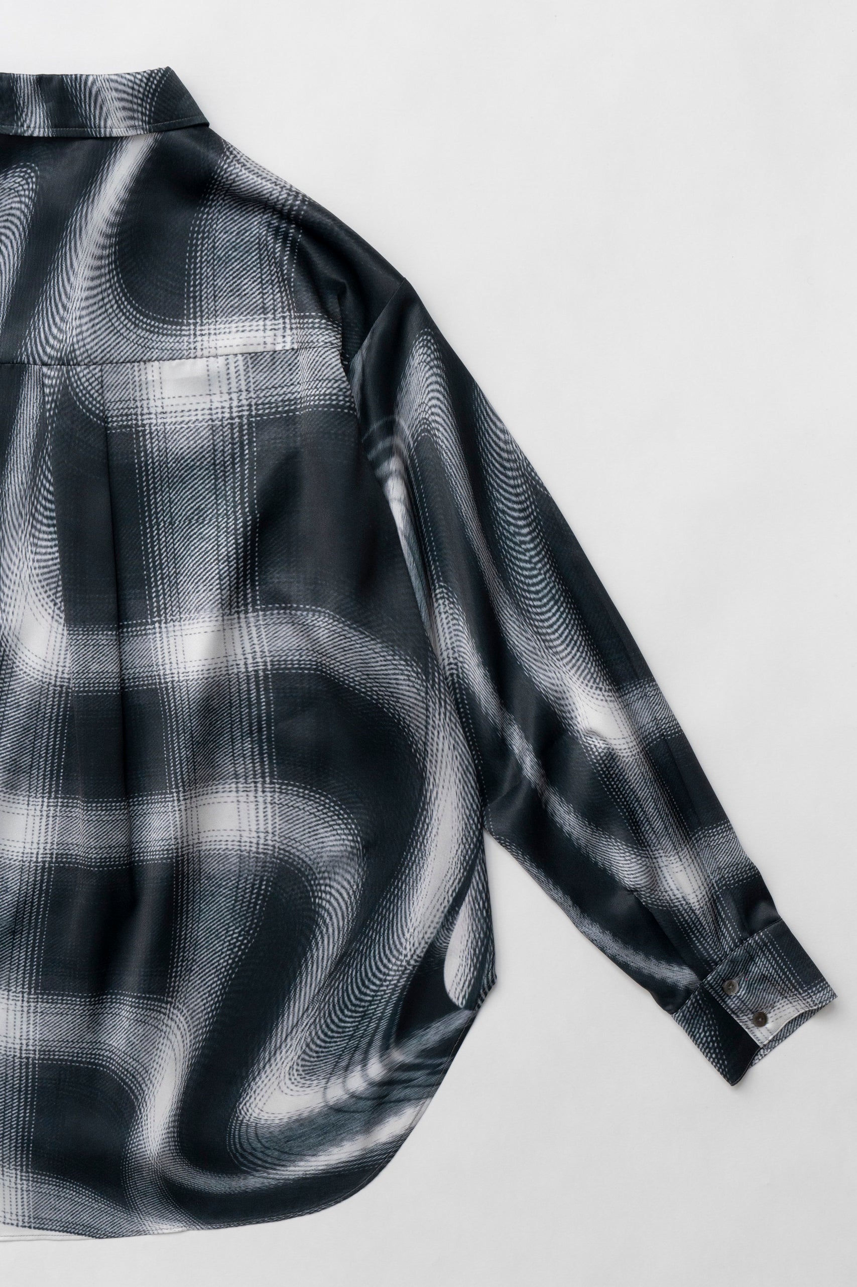 Ombre Check Lace Print Shirt - SALE