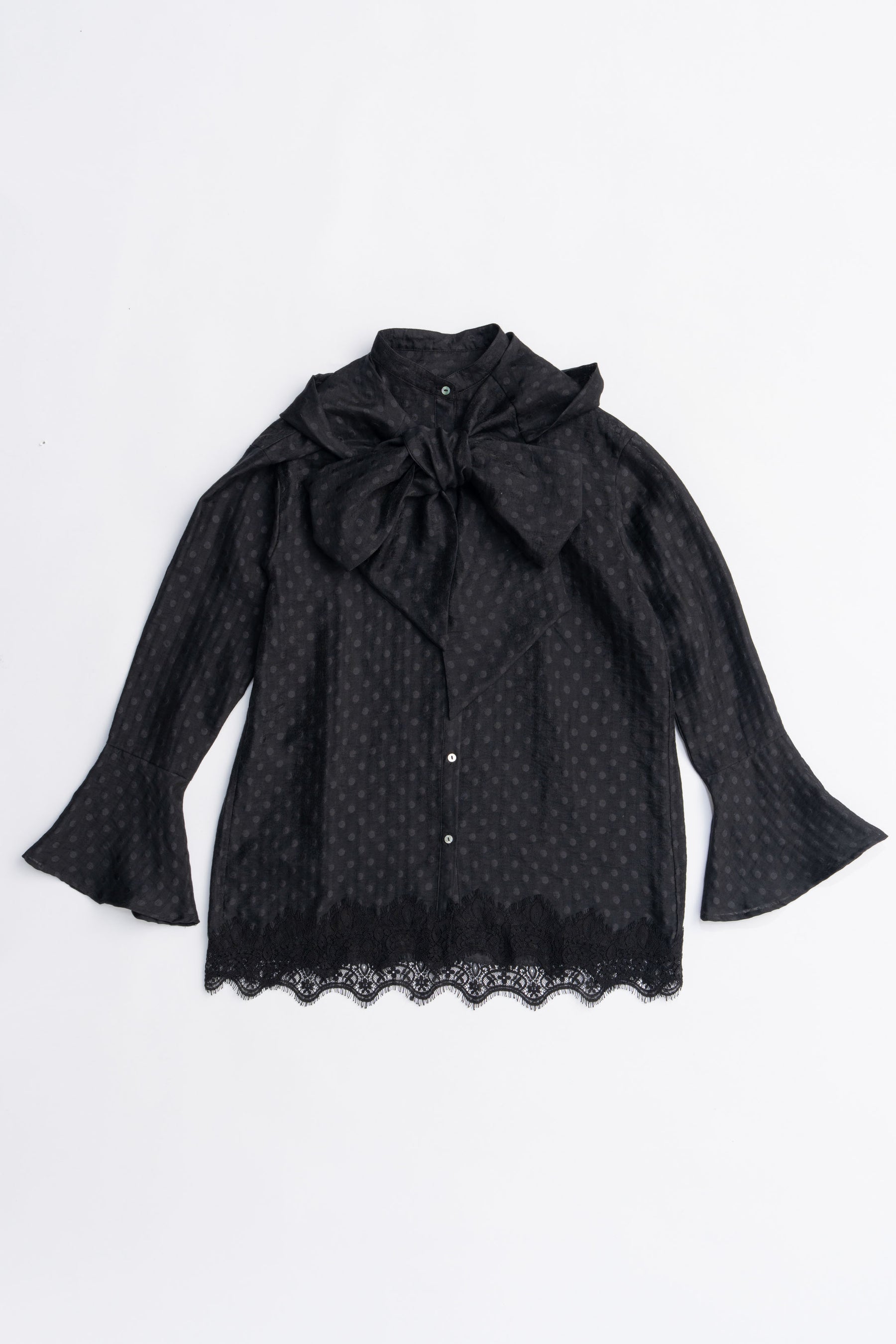 Bow tie shirt - 2025 AUTUMN