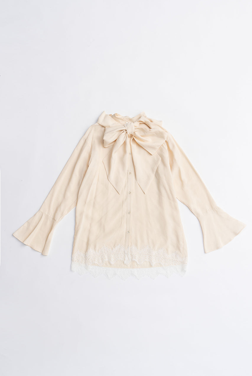 Bow tie shirt - 2025 AUTUMN