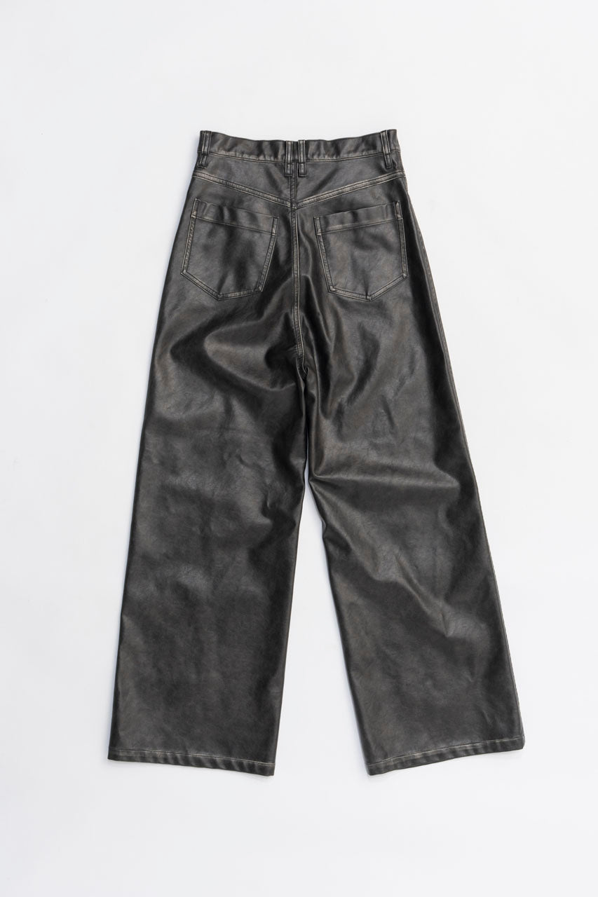 Synthetic Leather Press Pants - 2025 WINTER