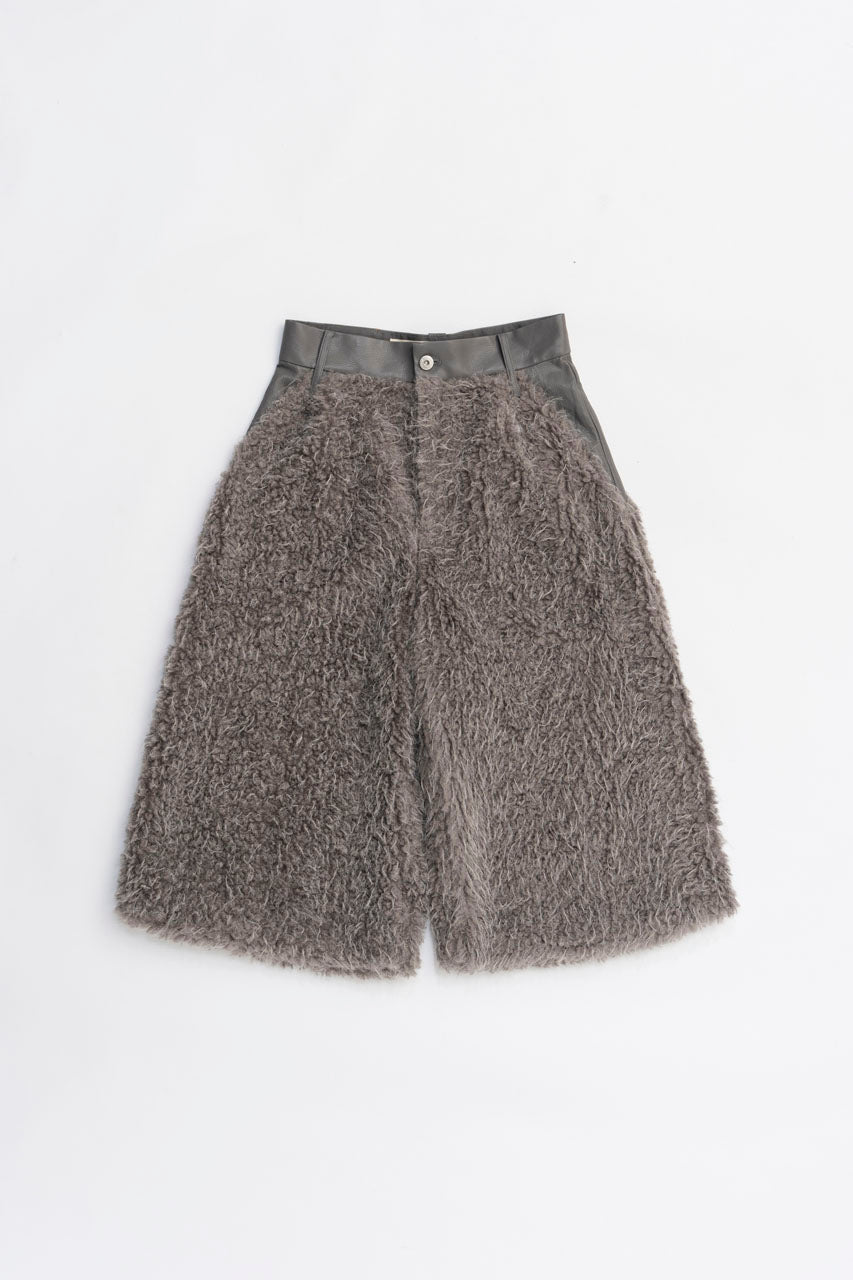 Fur Combination Half Pants - 2025 WINTER