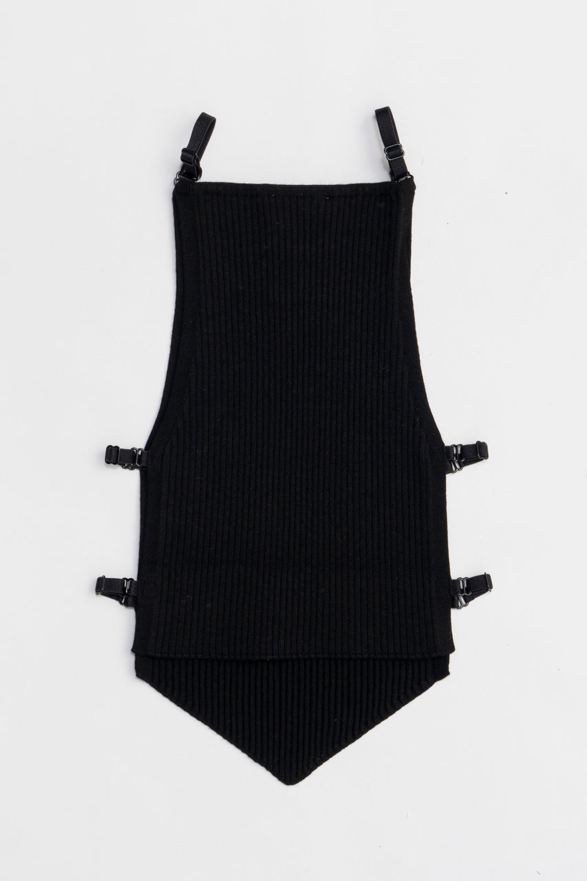 Opened Pointy Rib Knit Top - SALE