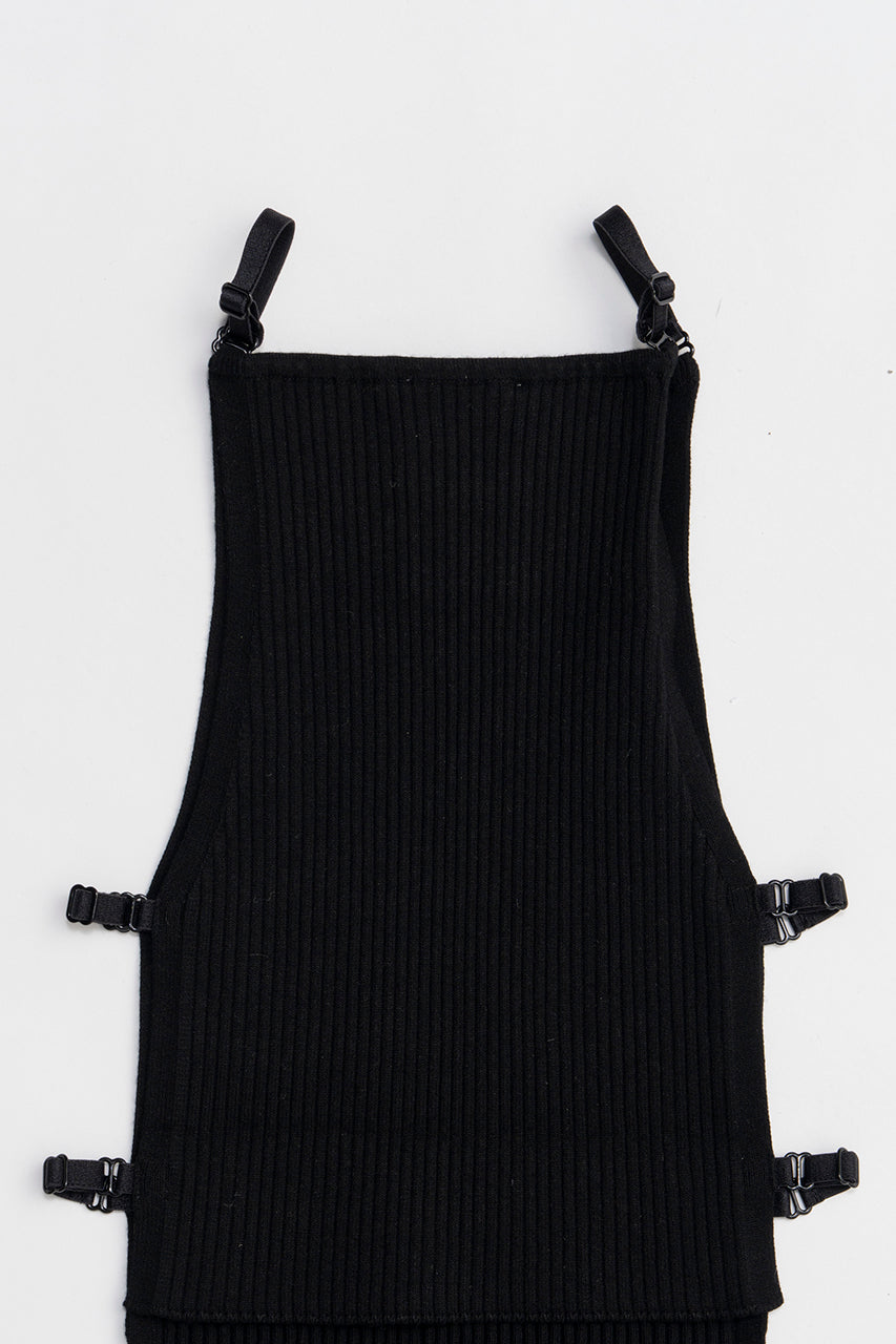 Opened Pointy Rib Knit Top - SALE