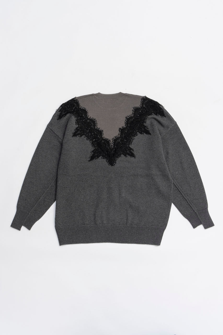 Lace-Line Over-Knit - 2025 WINTER