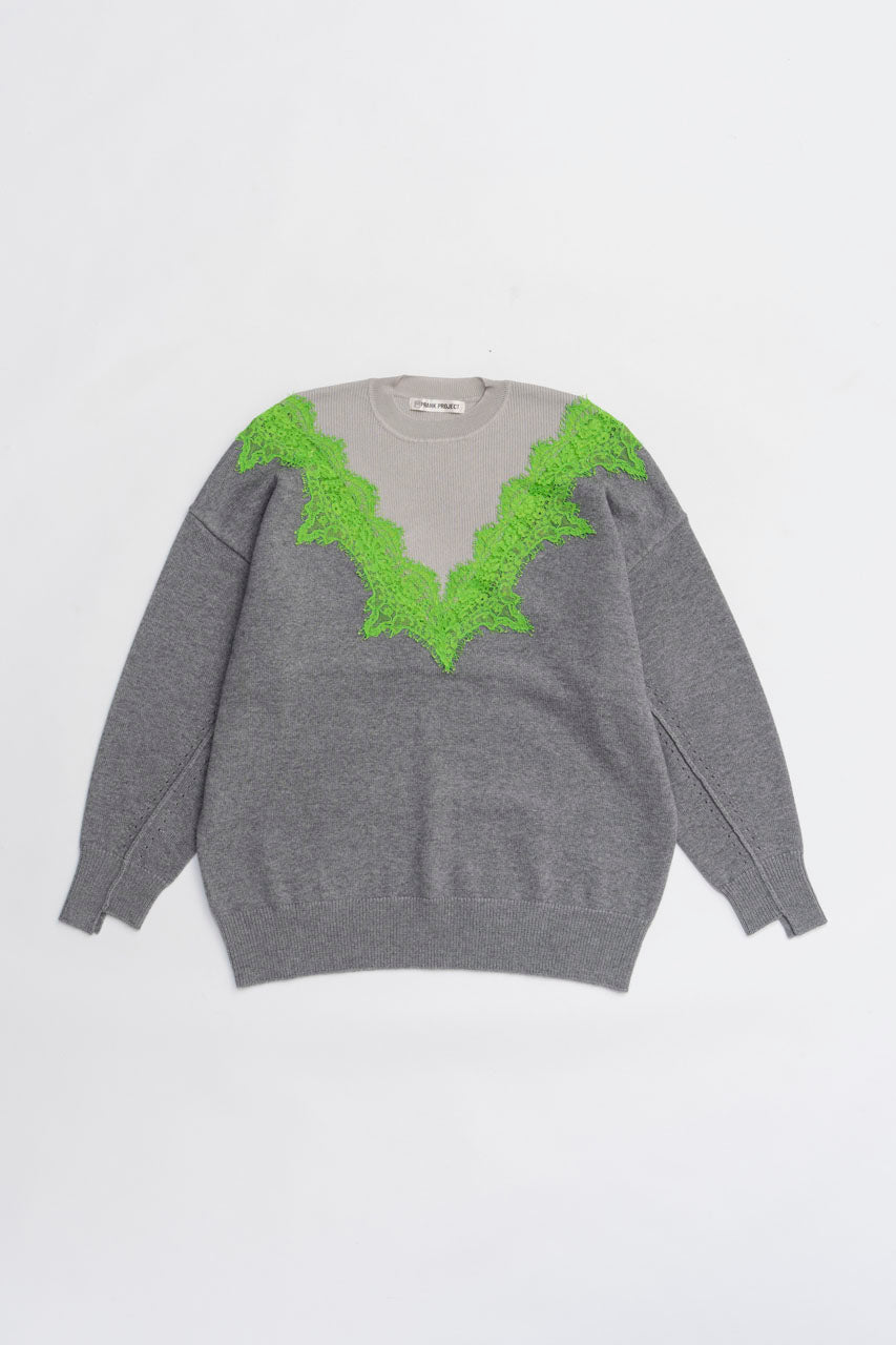Lace-Line Over-Knit - 2025 WINTER