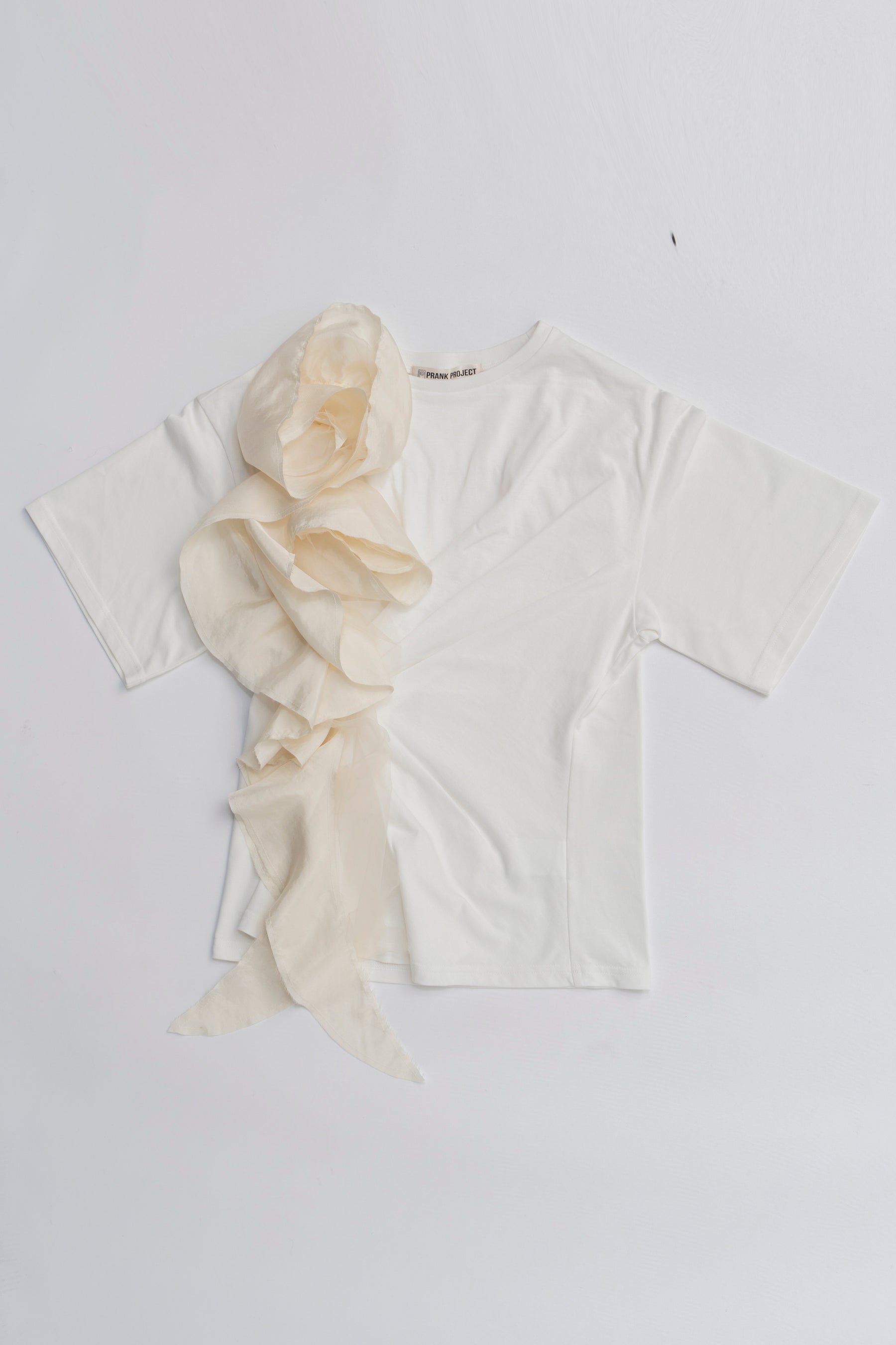 Rose Ruffled T-Shirt