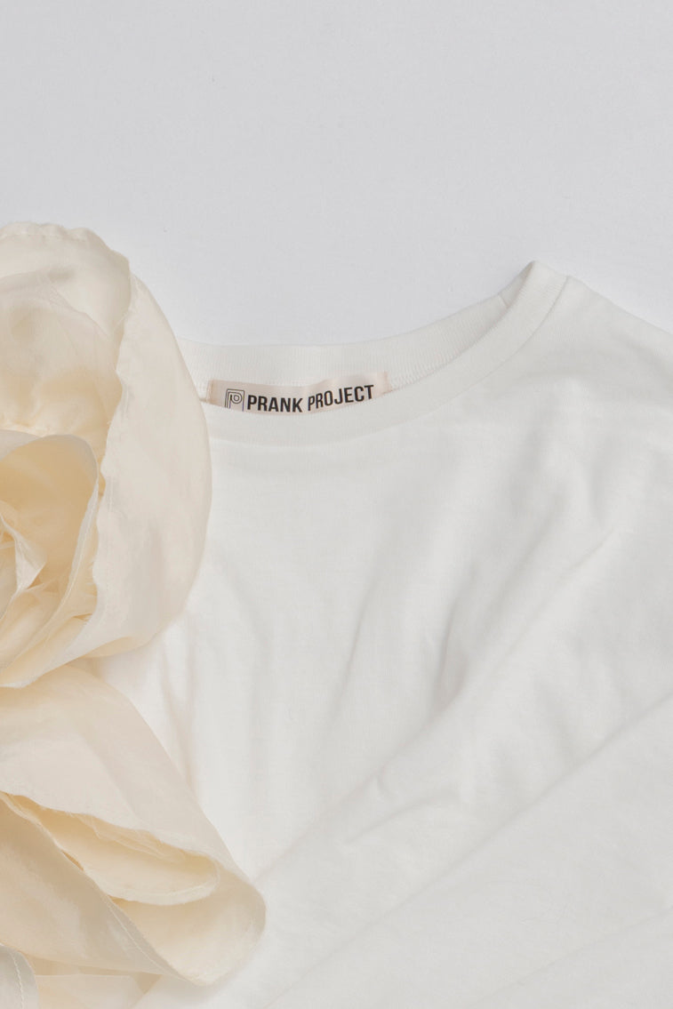 Rose Ruffled T-Shirt