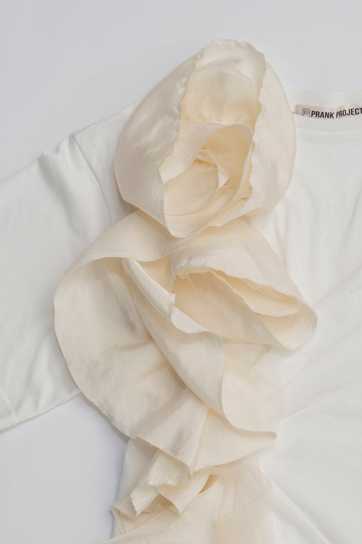 Rose Ruffled T-Shirt