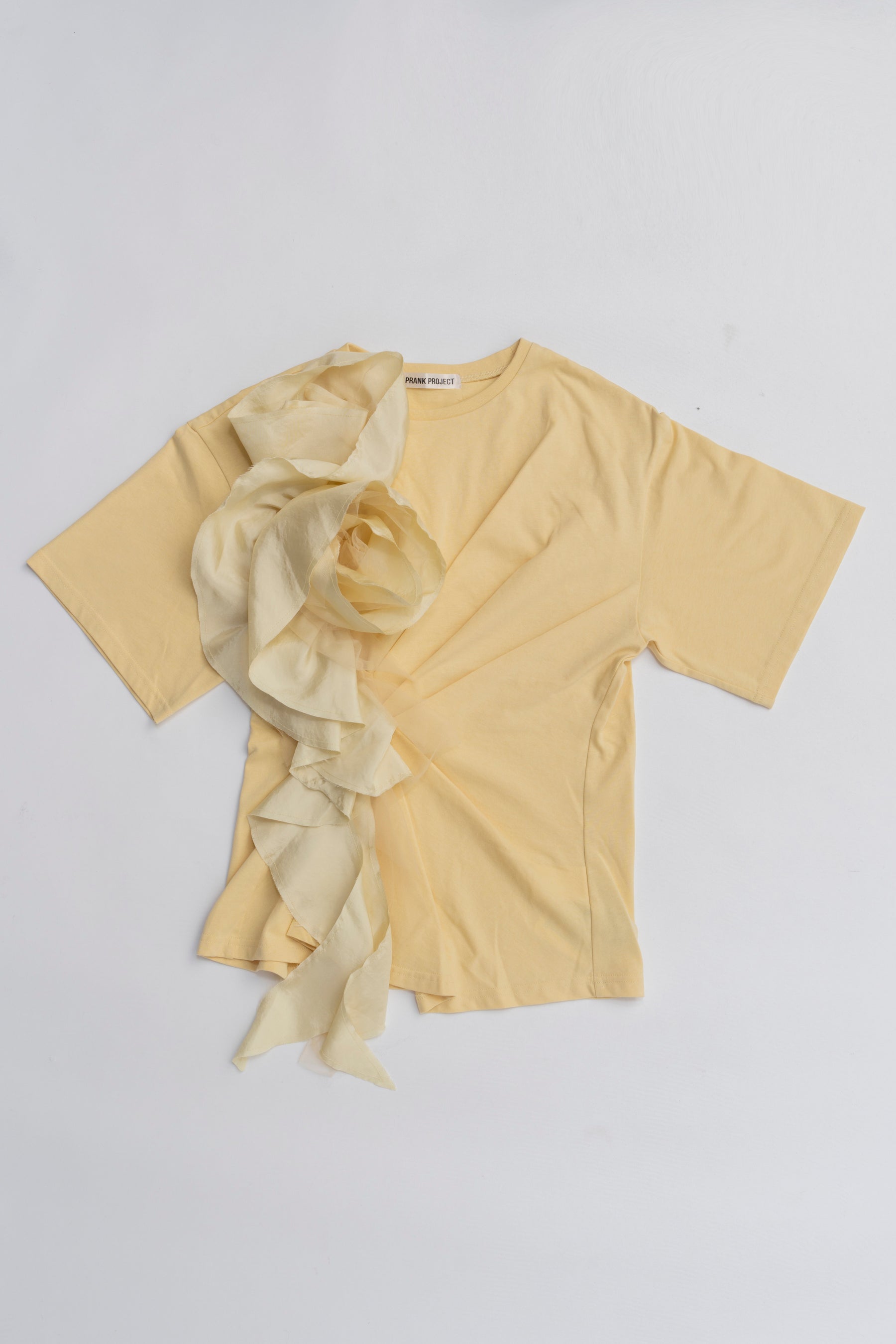 Rose Ruffled T-Shirt