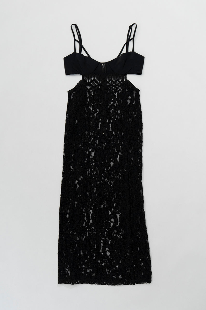 【SALE】Scuba-Jersey Lace Dress