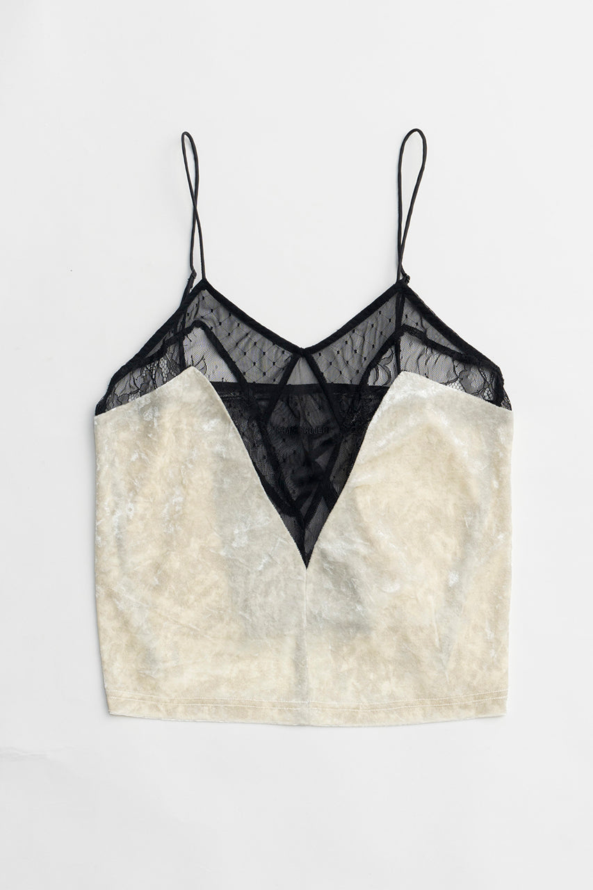 Crushed Velour Lace Camisole - SALE