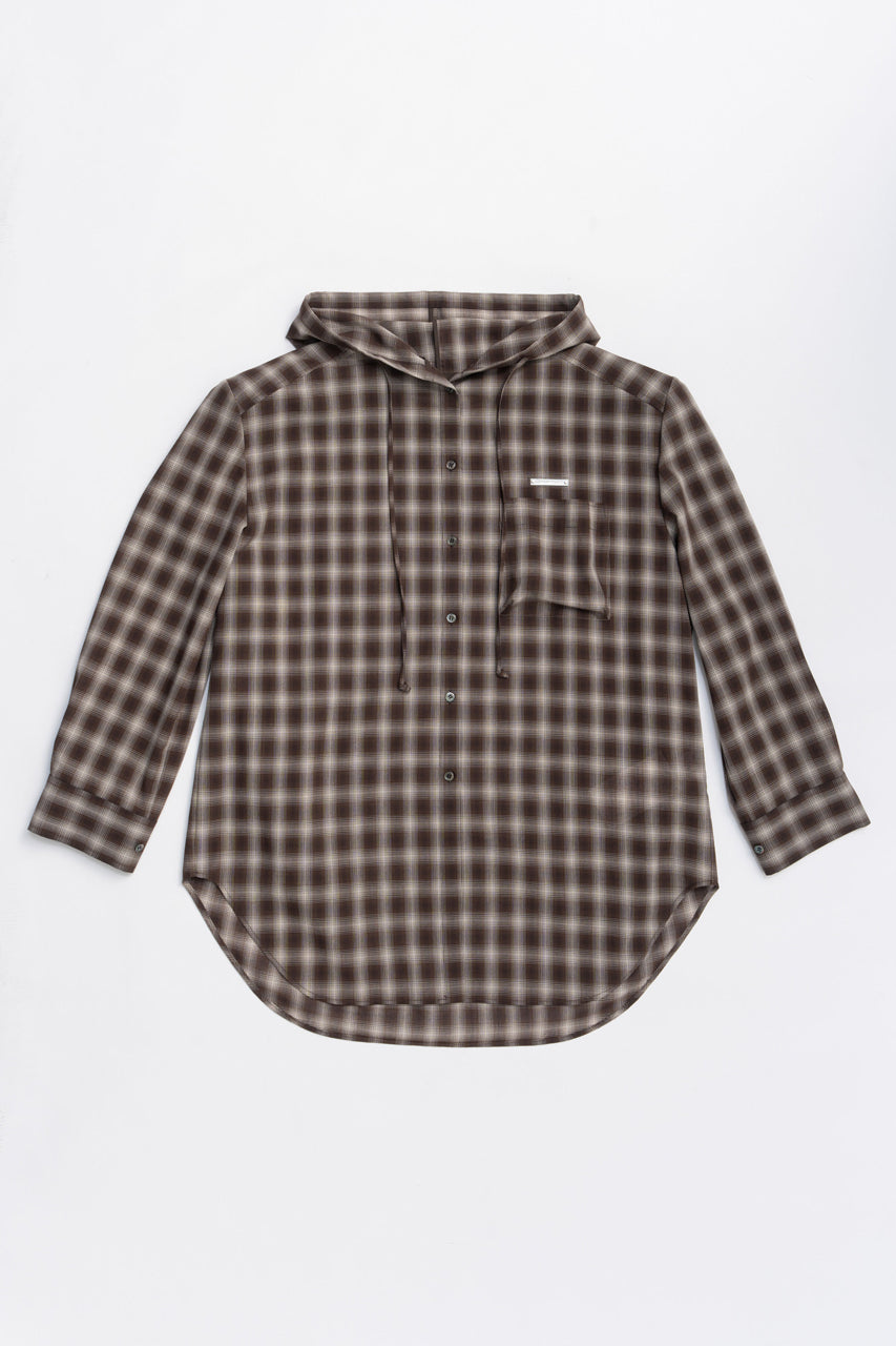 Hoodie Check Shirt