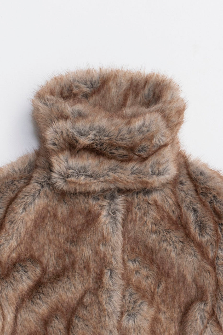 Faux Fur Short Coat - 2025 WINTER