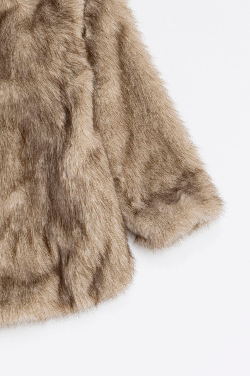 Fake Fur Hooded Hoodie - 2025 WINTER