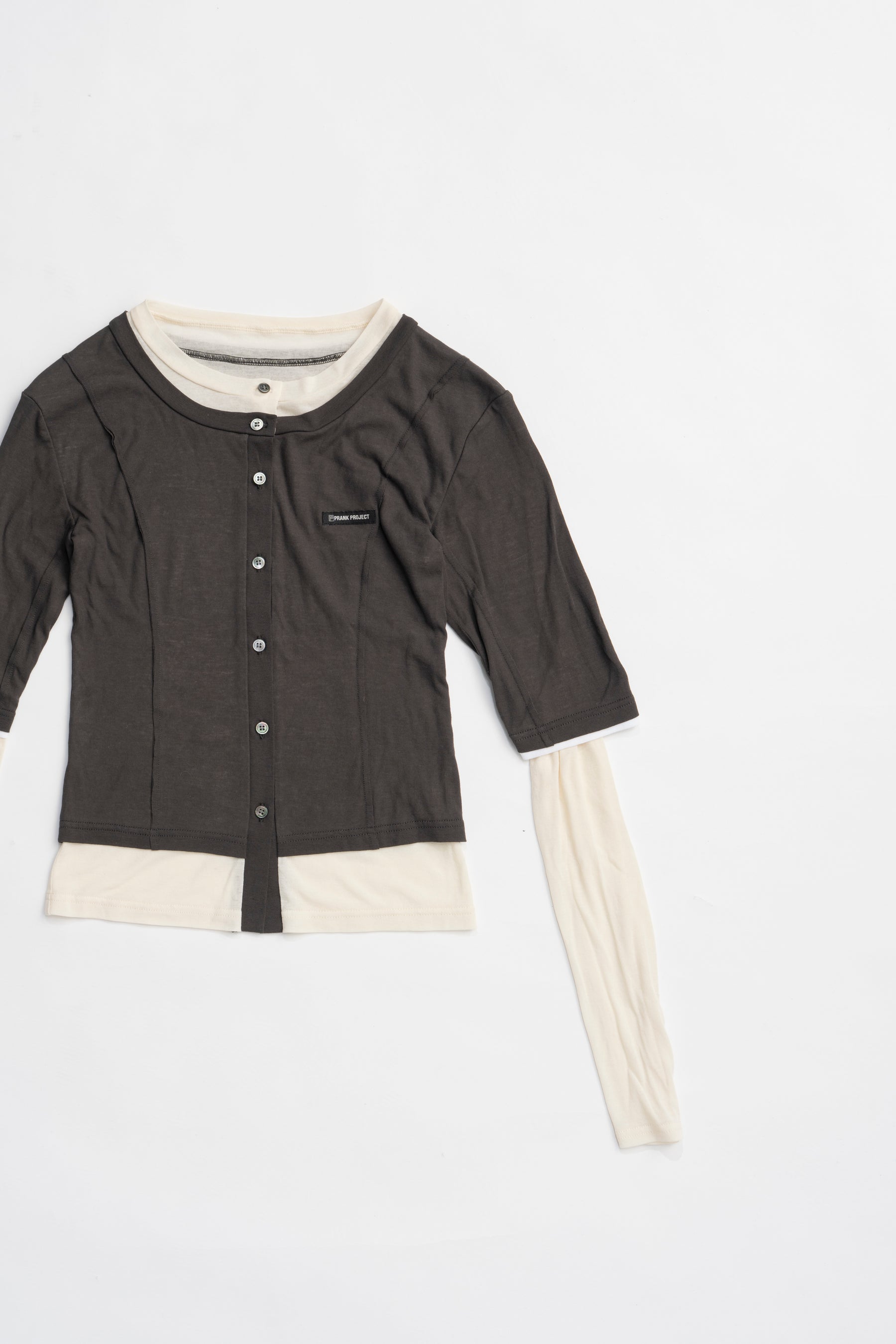 Layered sheer Fraise Cardigan