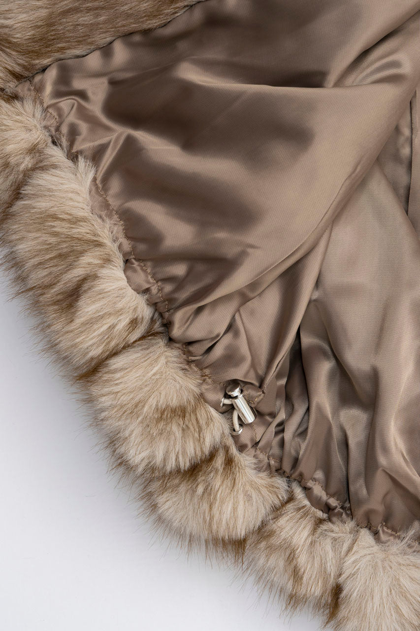 Fake Fur Hooded Hoodie - 2025 WINTER