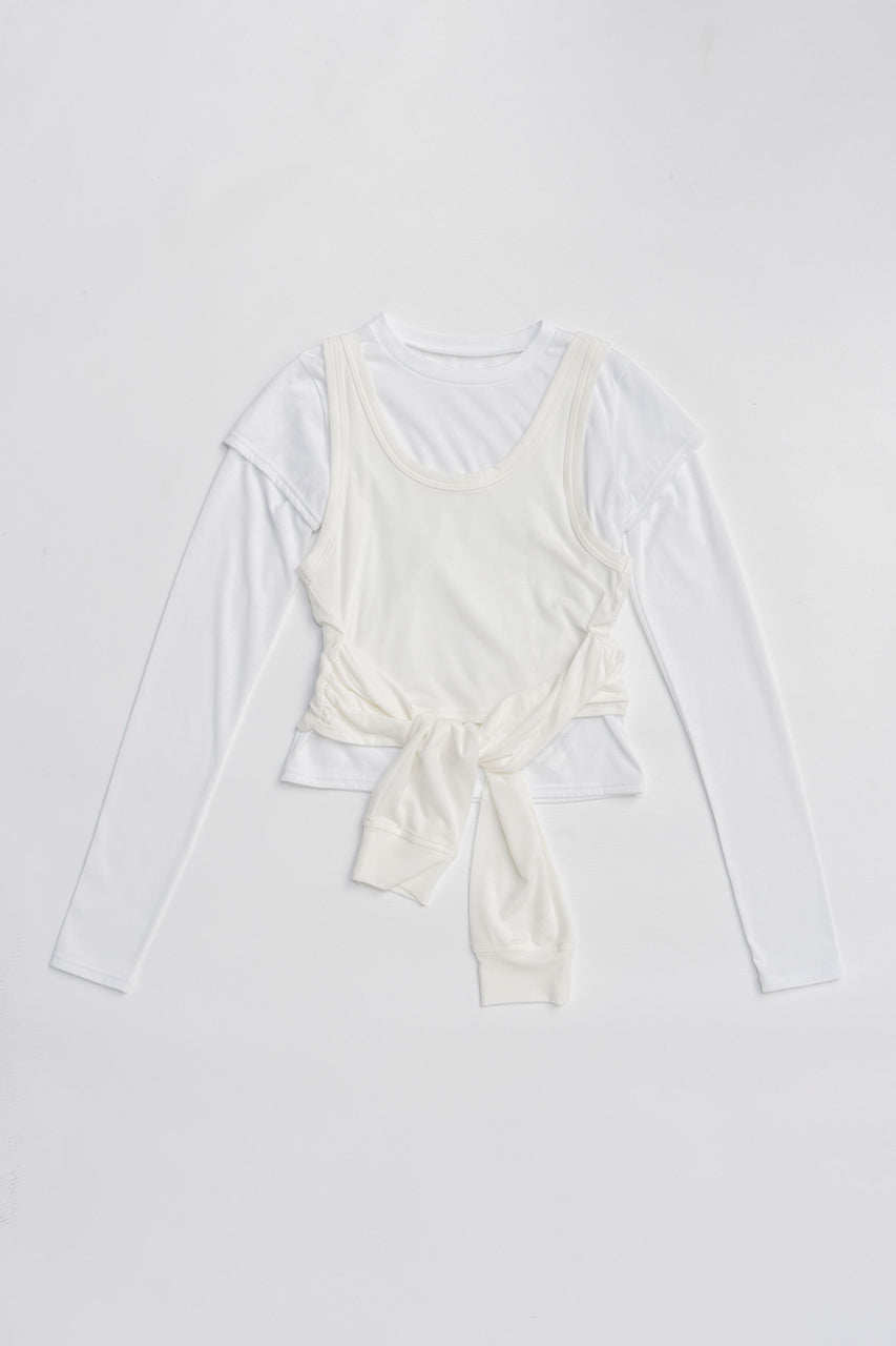 Layered Long Sleeve T-Shirt - 2025 AUTUMN