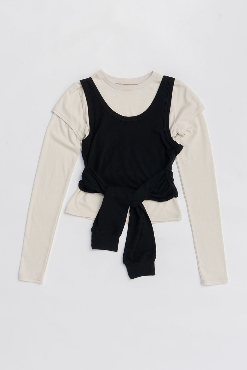 Layered Long Sleeve T-Shirt - 2025 AUTUMN