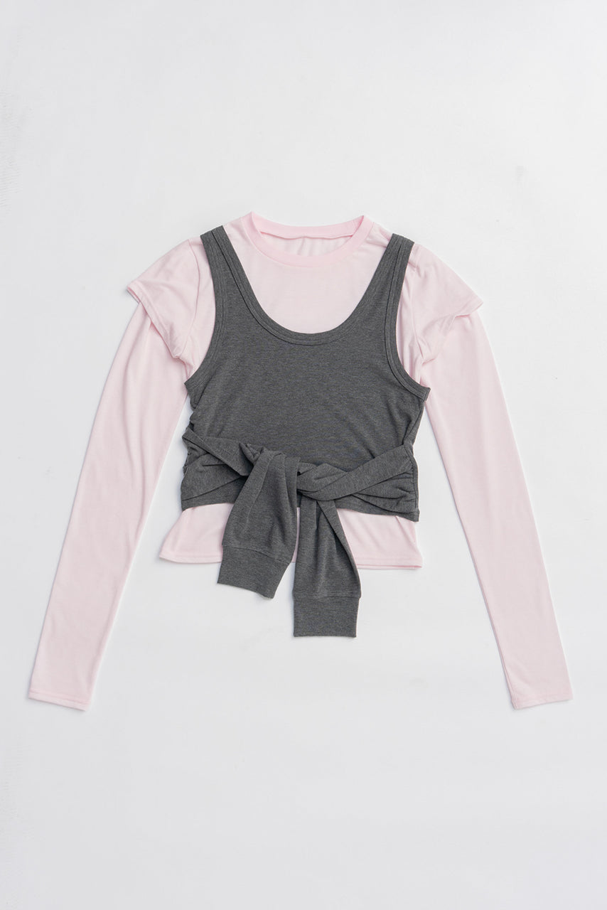 Layered Long Sleeve T-Shirt - 2025 AUTUMN