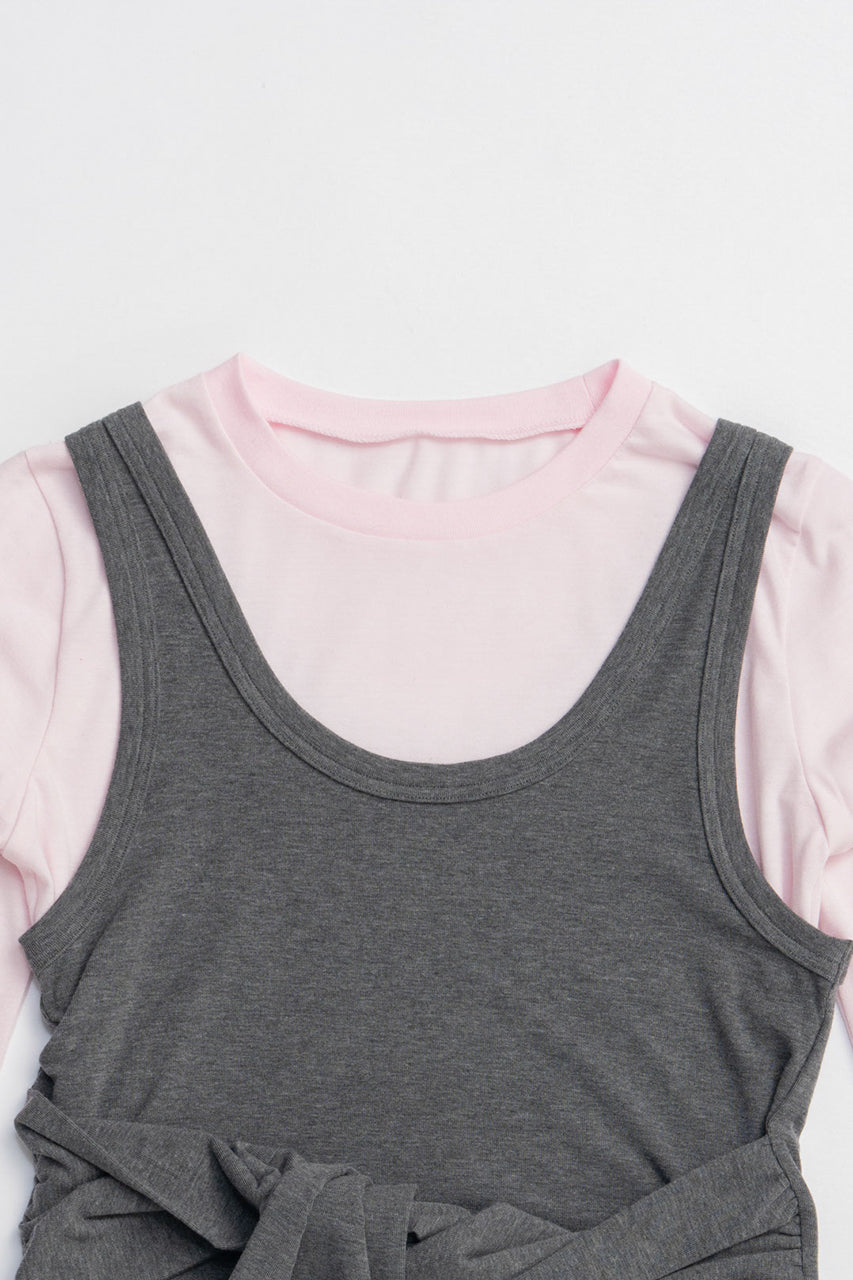 Layered Long Sleeve T-Shirt - 2025 AUTUMN