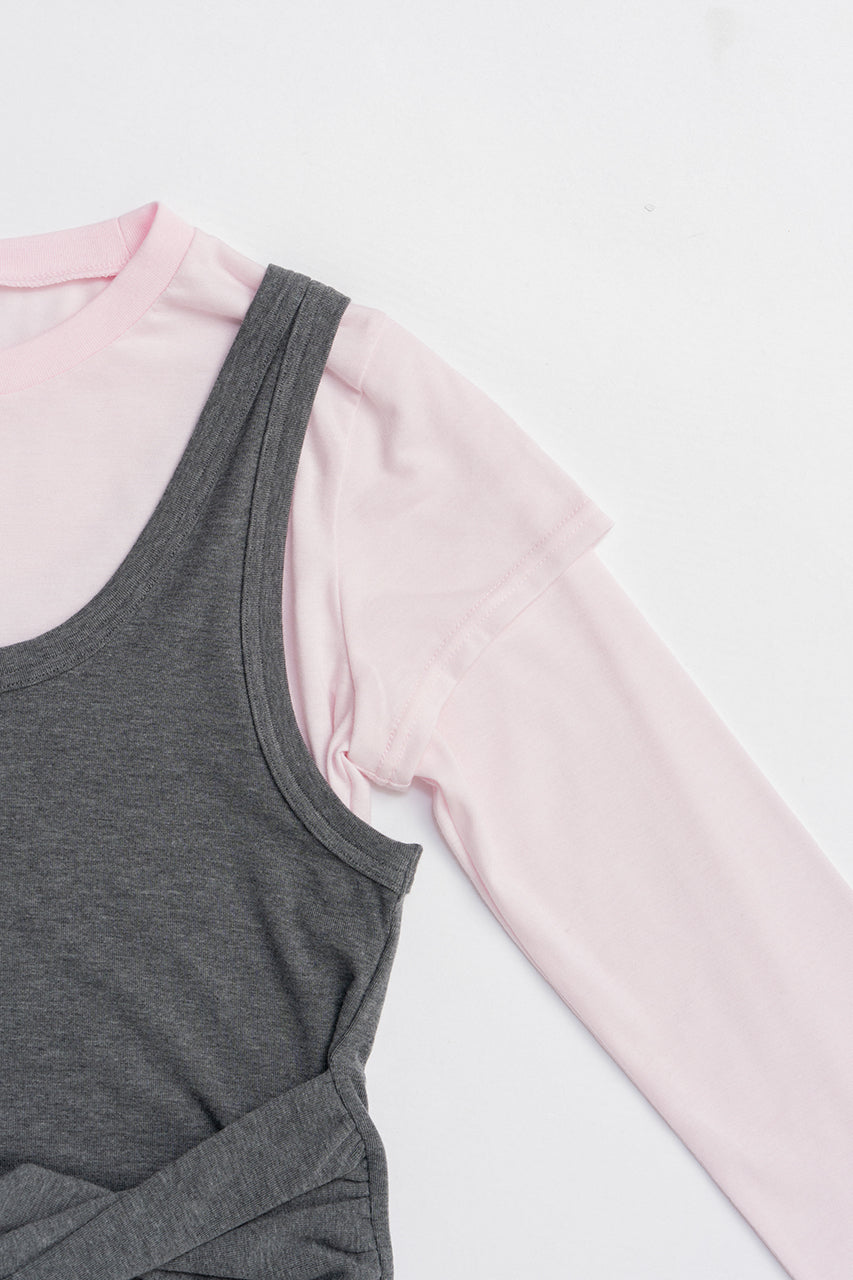 Layered Long Sleeve T-Shirt - 2025 AUTUMN