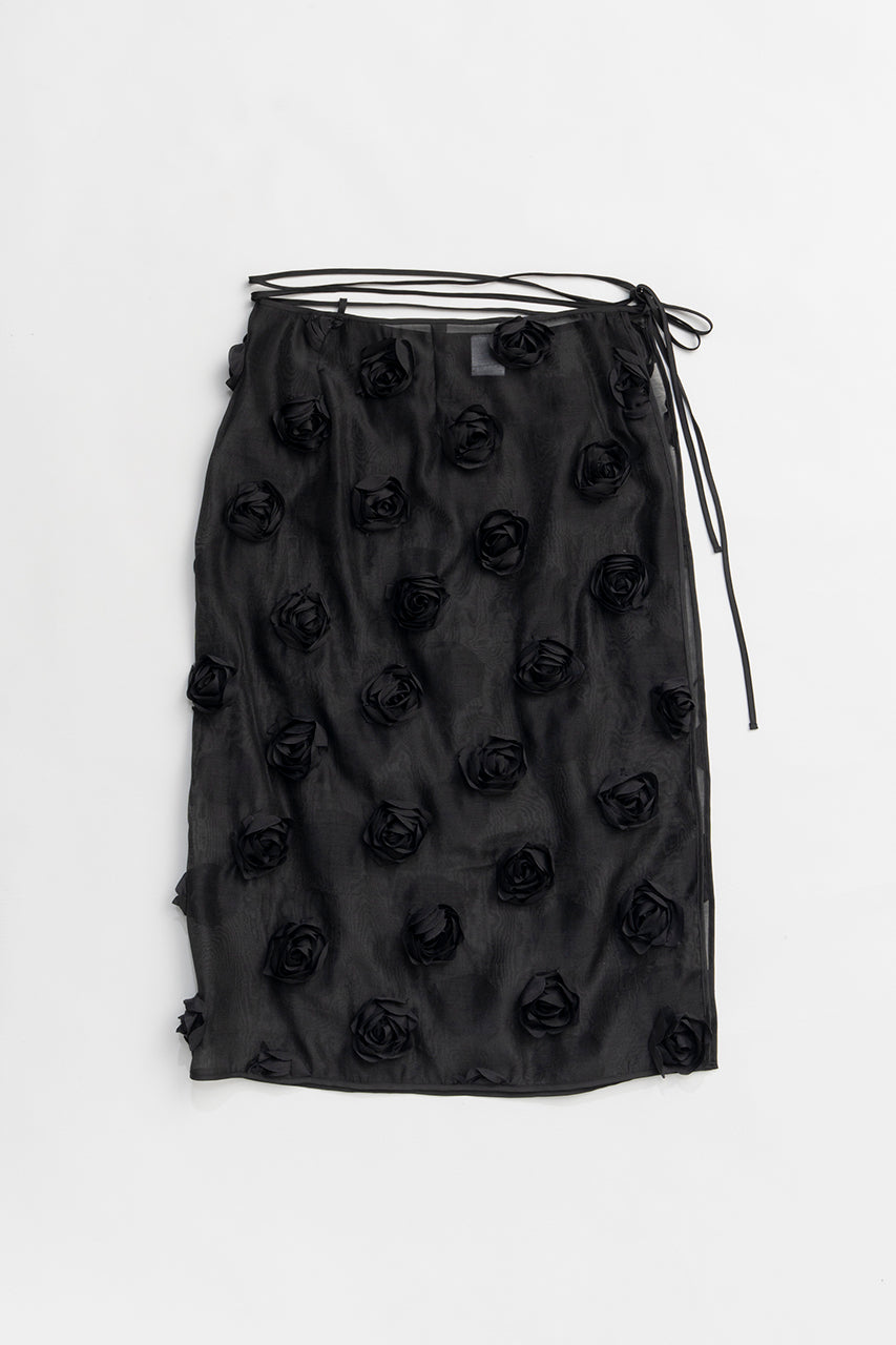 Multi-Embellished Wrap Skirt - 2025 SUMMER