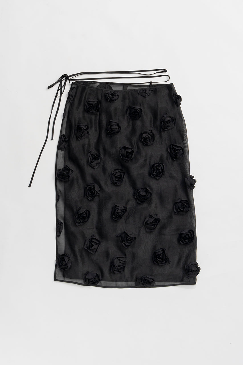 Multi-Embellished Wrap Skirt - 2025 SUMMER