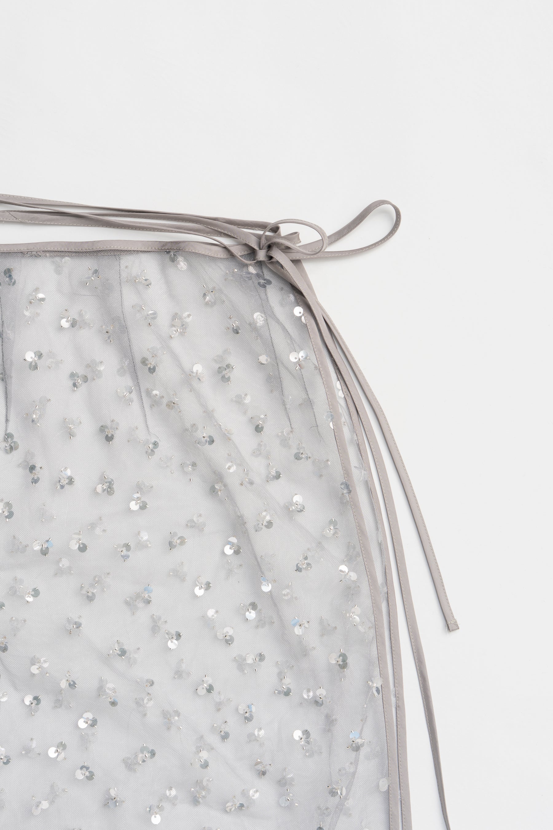 Multi-Embellished Wrap Skirt - 2025 SUMMER