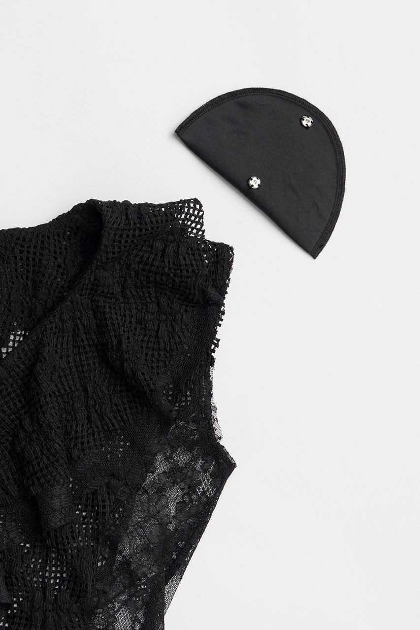 Lace Frill Bodysuit - 2025 SUMMER
