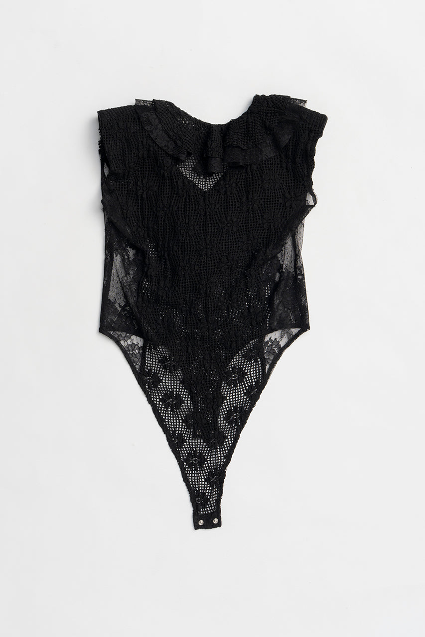 Lace Frill Bodysuit - 2025 SUMMER