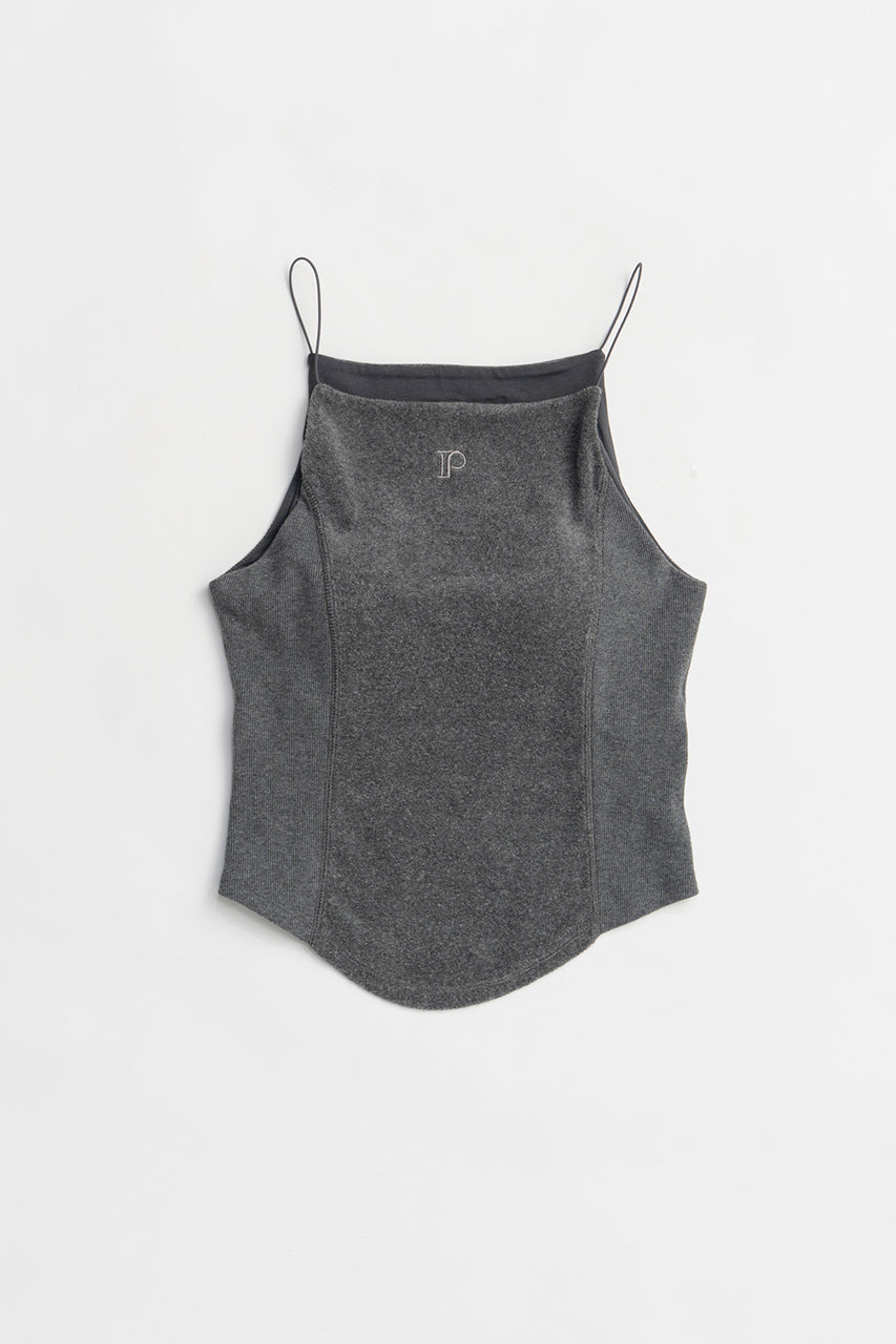 Pile Camisole With Cup