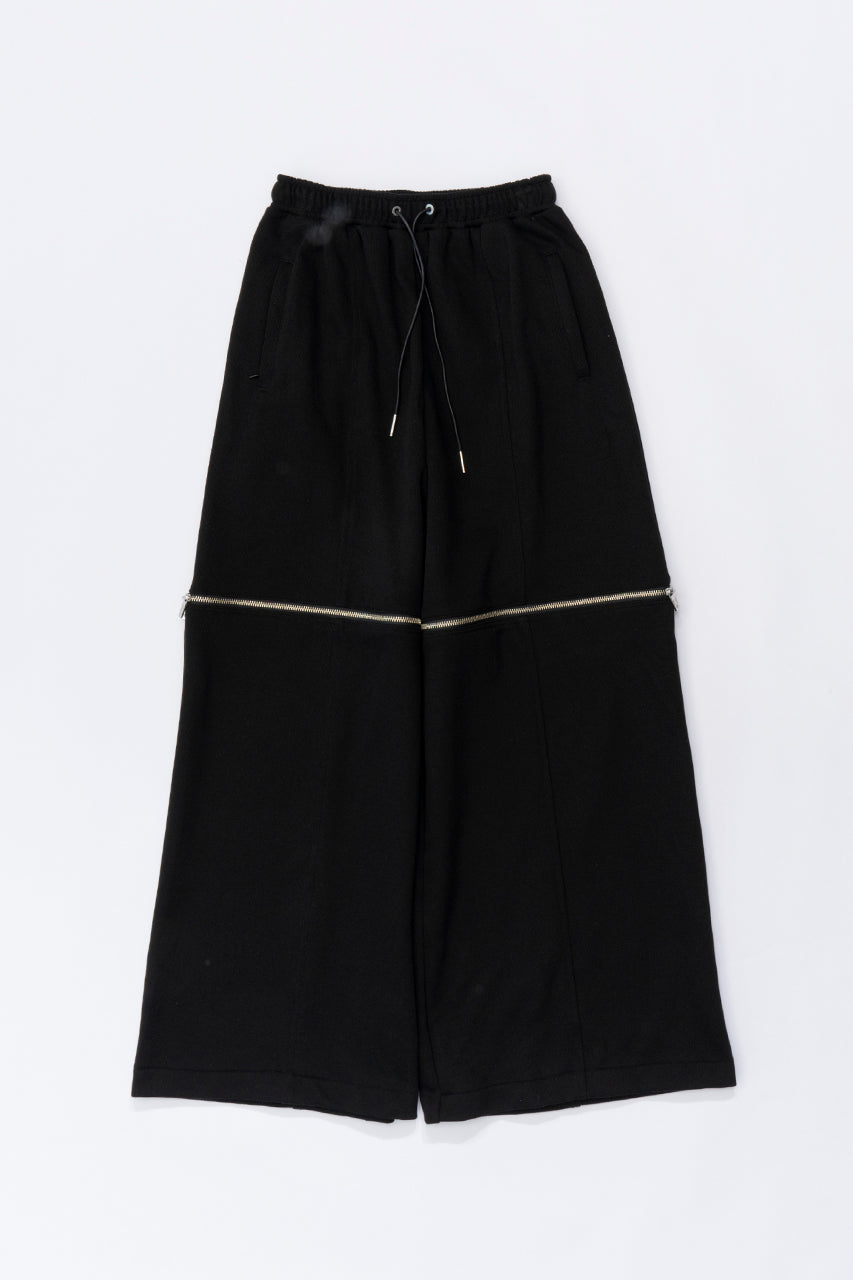 【23AUTUMN先行予約商品】Zipper Slit Ribbed Cardboard Knit Pants