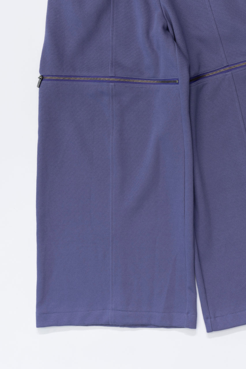 【23AUTUMN先行予約商品】Zipper Slit Ribbed Cardboard Knit Pants