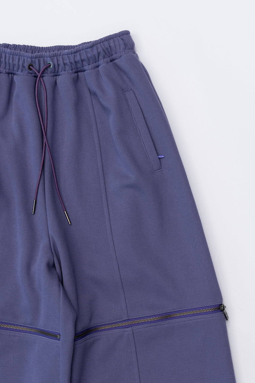 【23AUTUMN先行予約商品】Zipper Slit Ribbed Cardboard Knit Pants