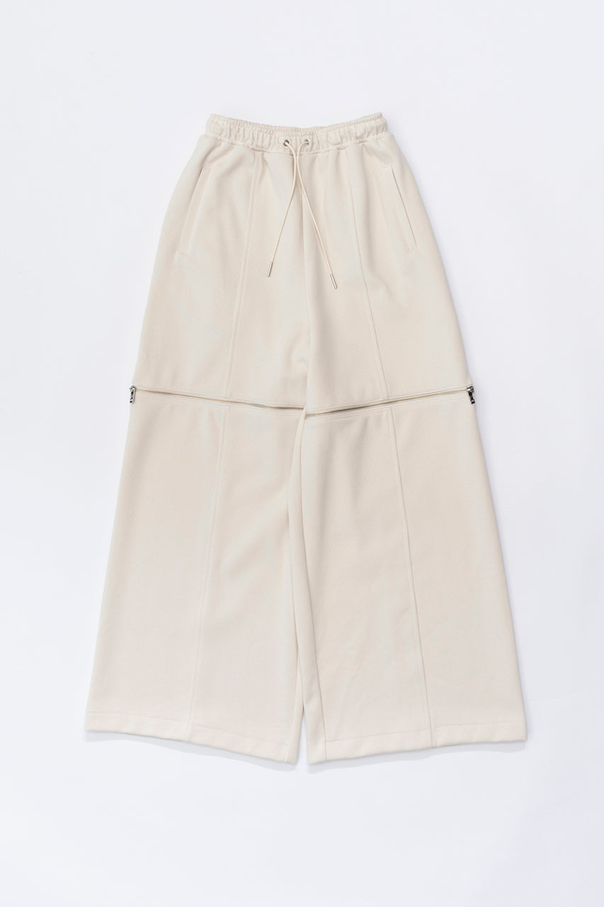 【23AUTUMN先行予約商品】Zipper Slit Ribbed Cardboard Knit Pants