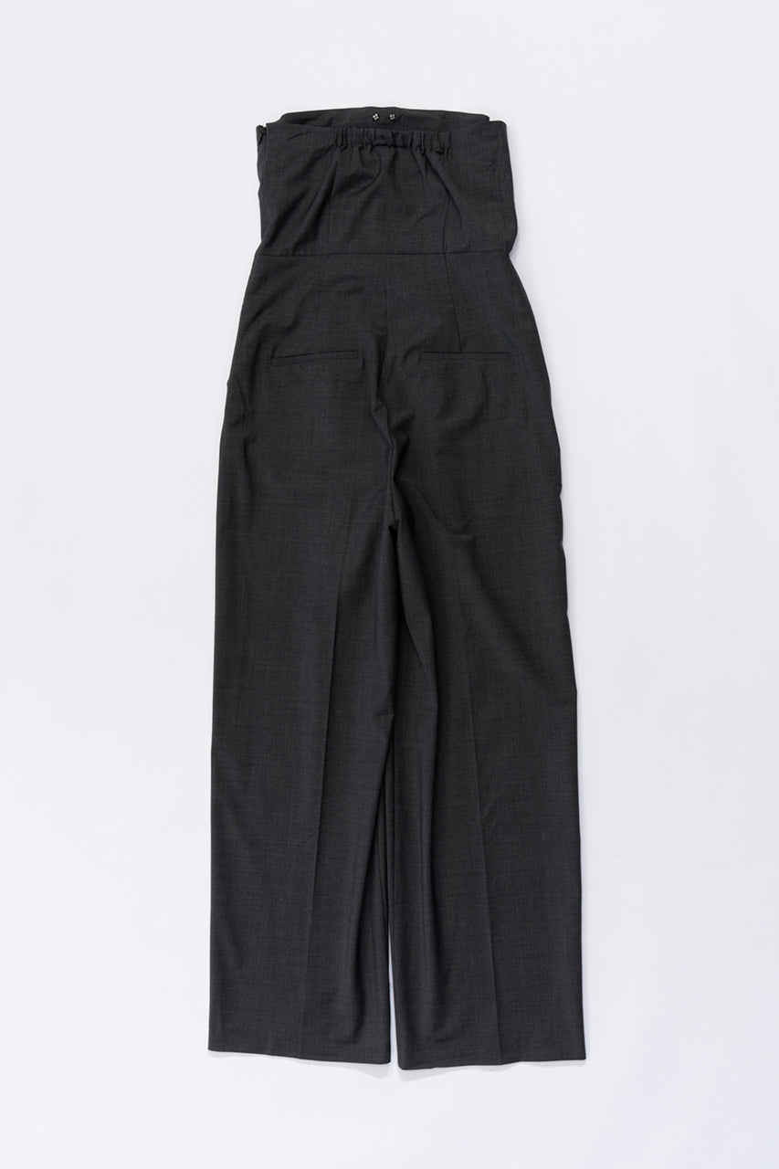 Off-Shoulder Ribbon Bare Jumpsuit