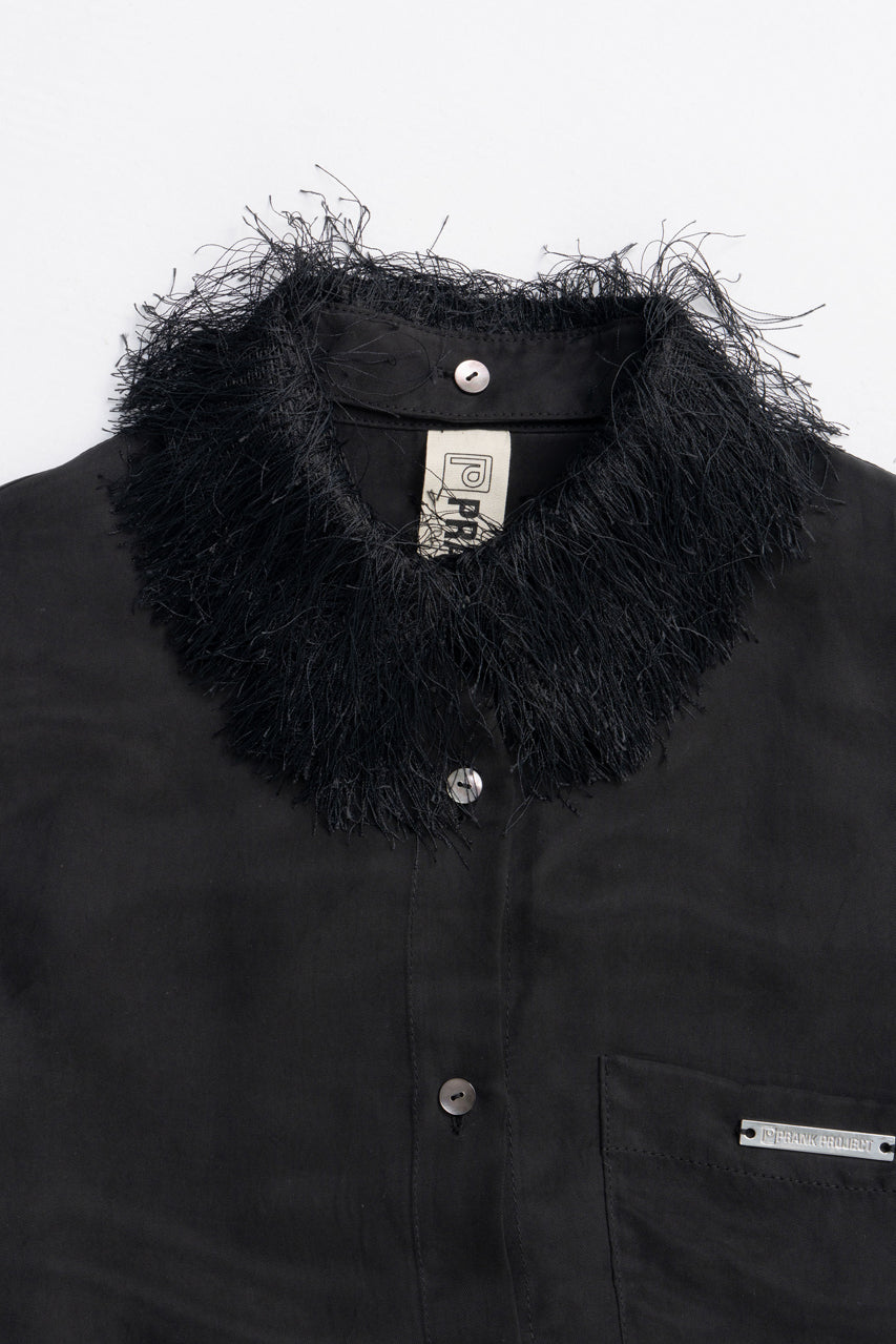 Feather Collar Shirt - 2025 AUTUMN