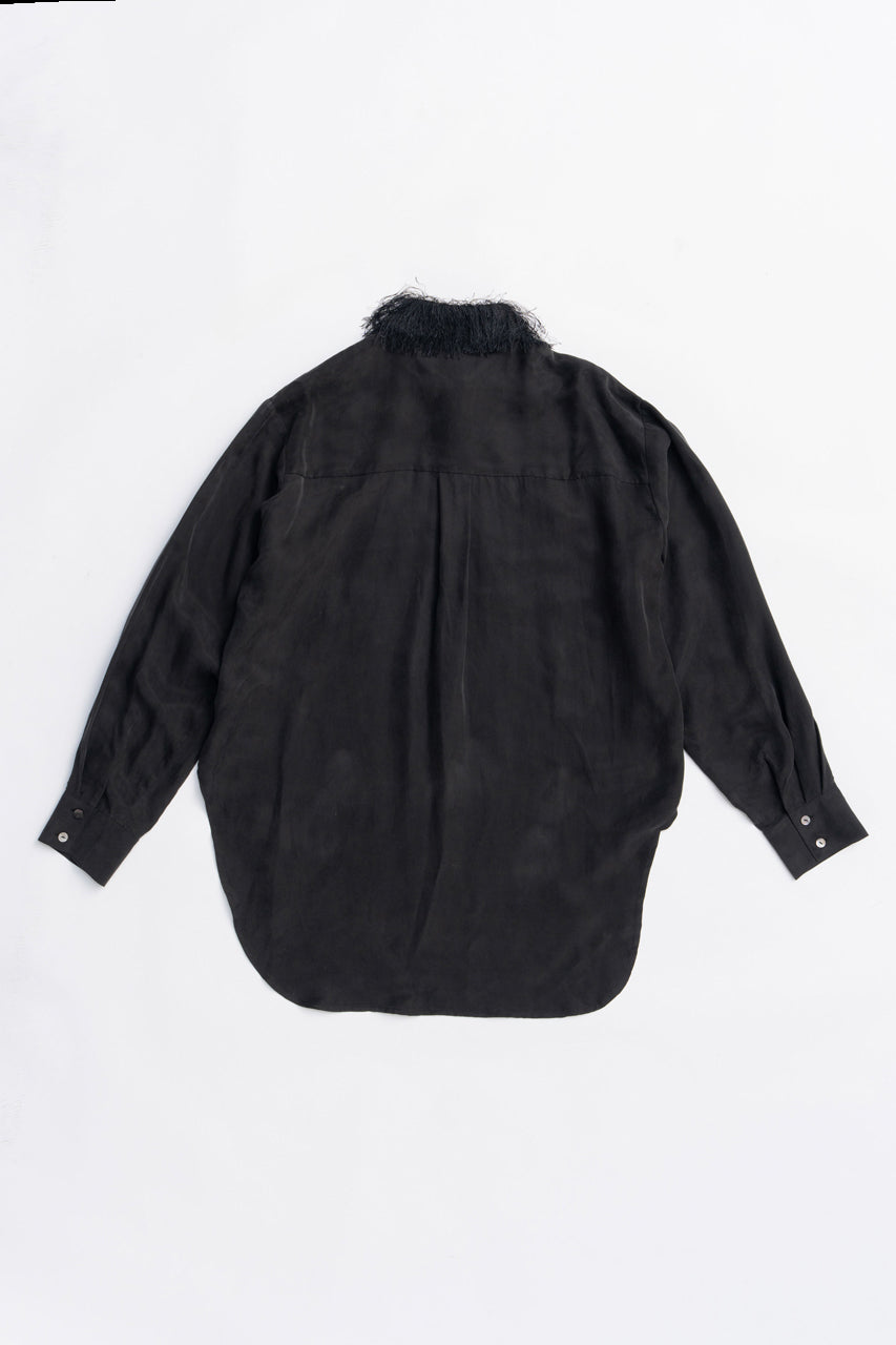 Feather Collar Shirt - 2025 AUTUMN
