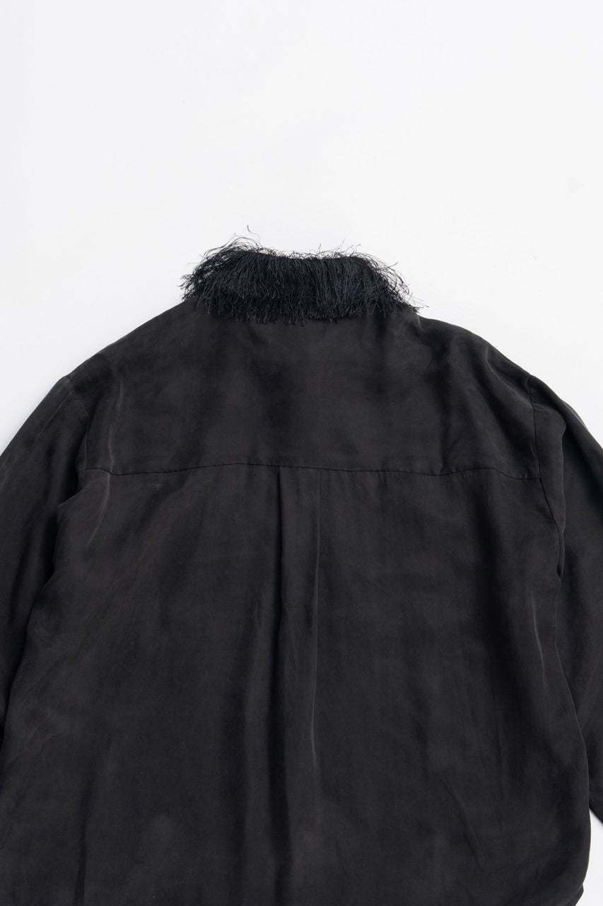 Feather Collar Shirt - 2025 AUTUMN