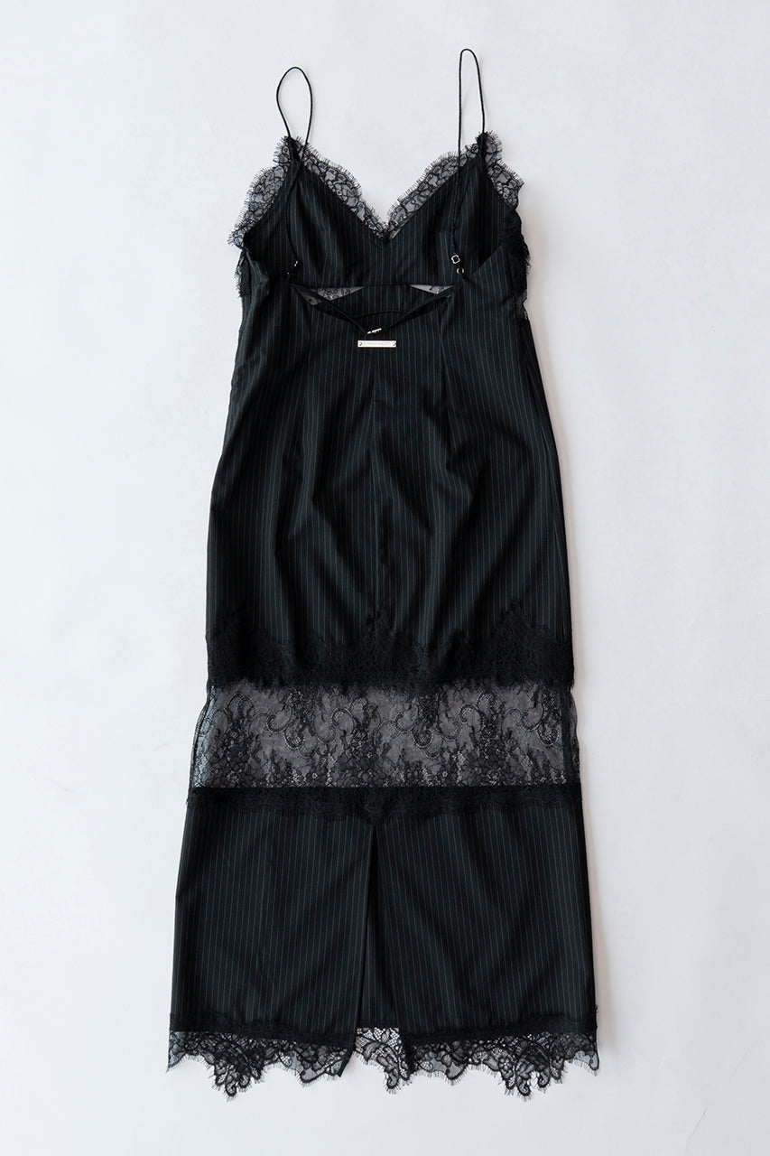 Striped Lace Cami Onepiece