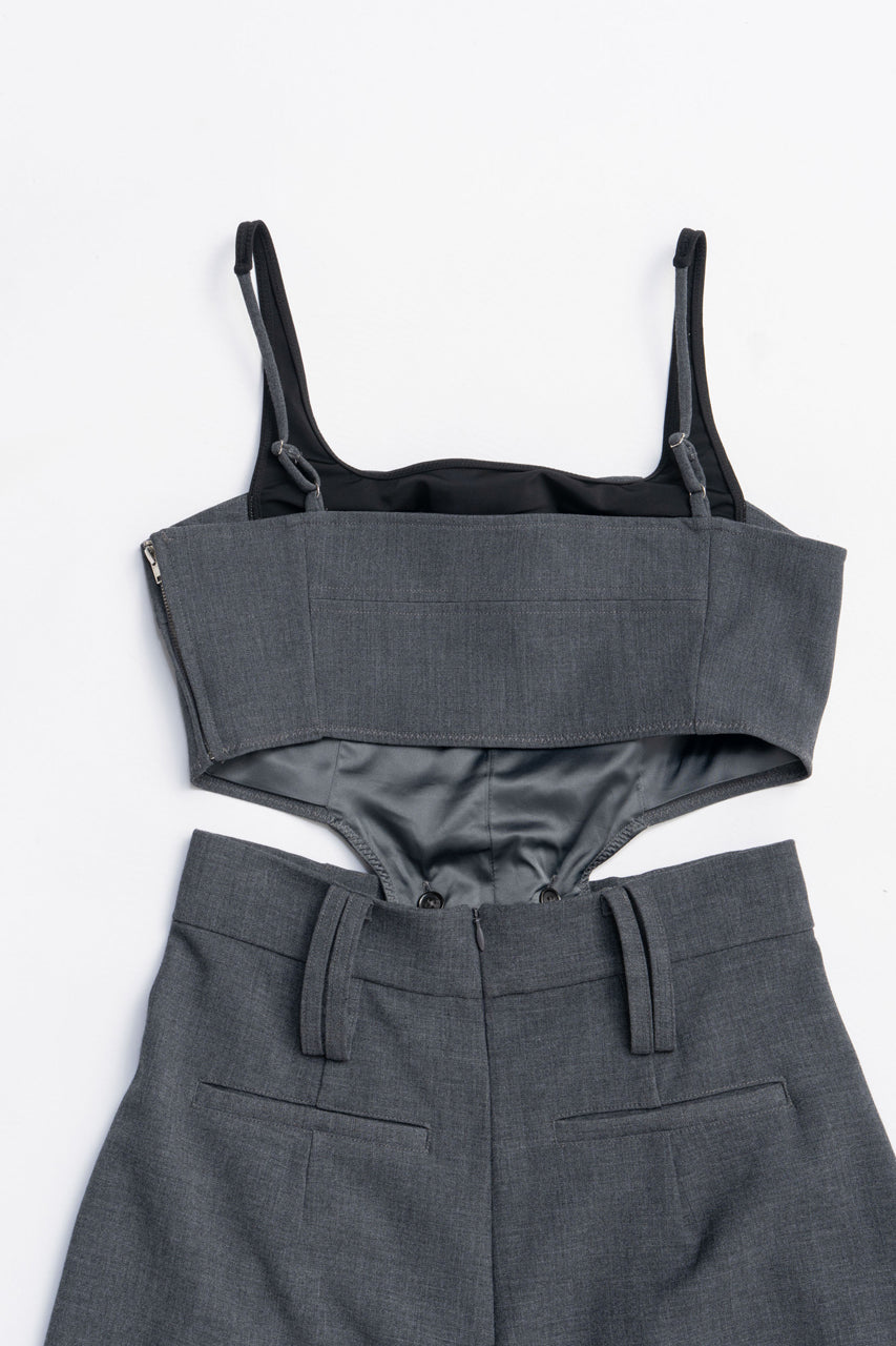 Side Cutout Combination Dress