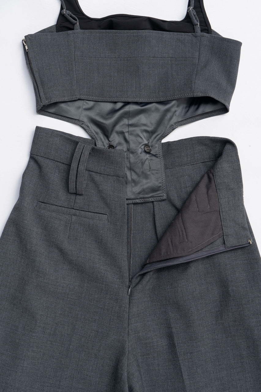 Side Cutout Combination Dress