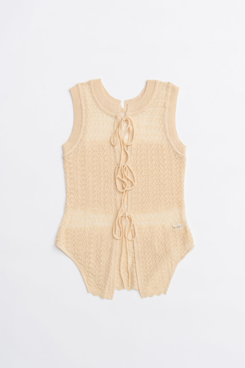 2WAY Mohair knit vest