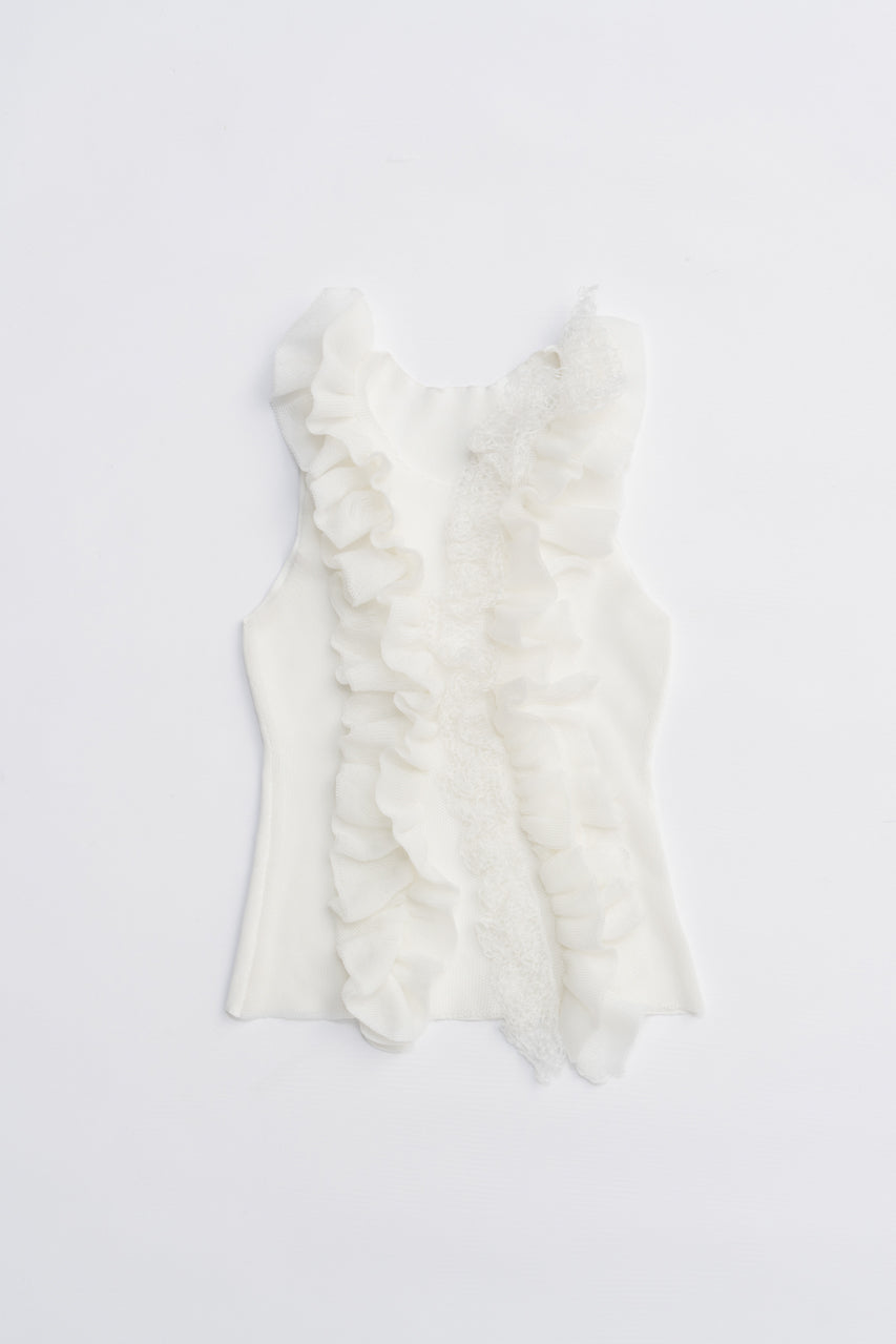 Frill Motif Knit