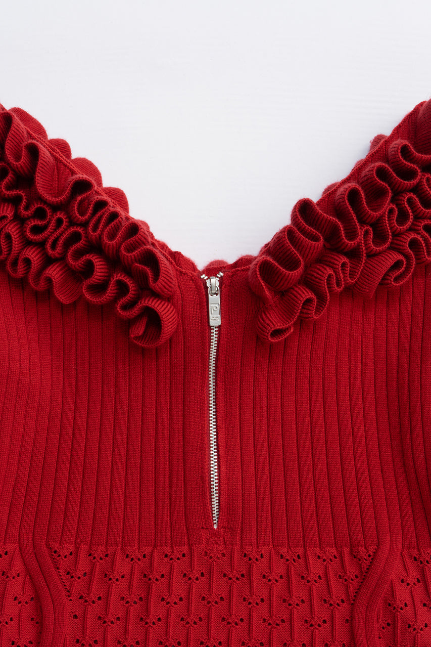 Frill Knit Bodysuit - 2025 AUTUMN