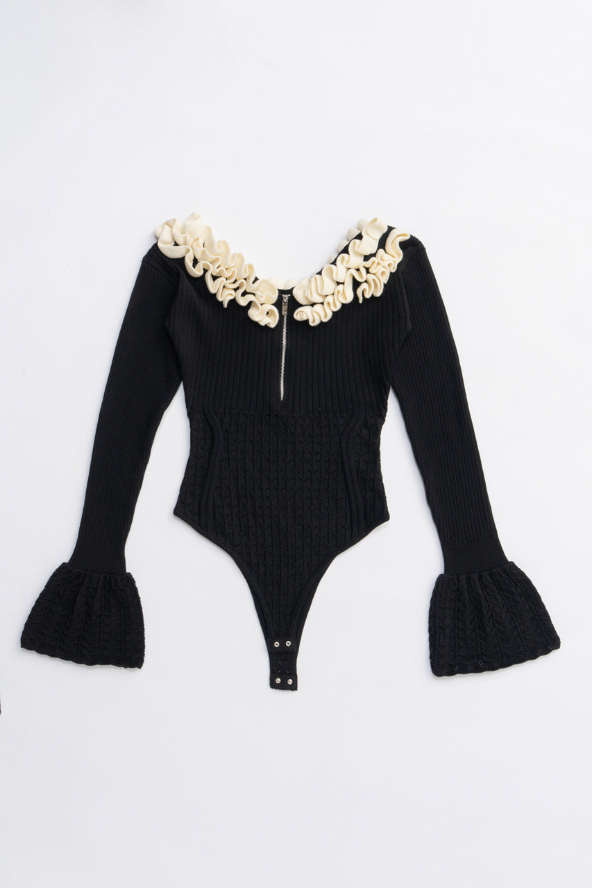 Frill Knit Bodysuit - 2025 AUTUMN