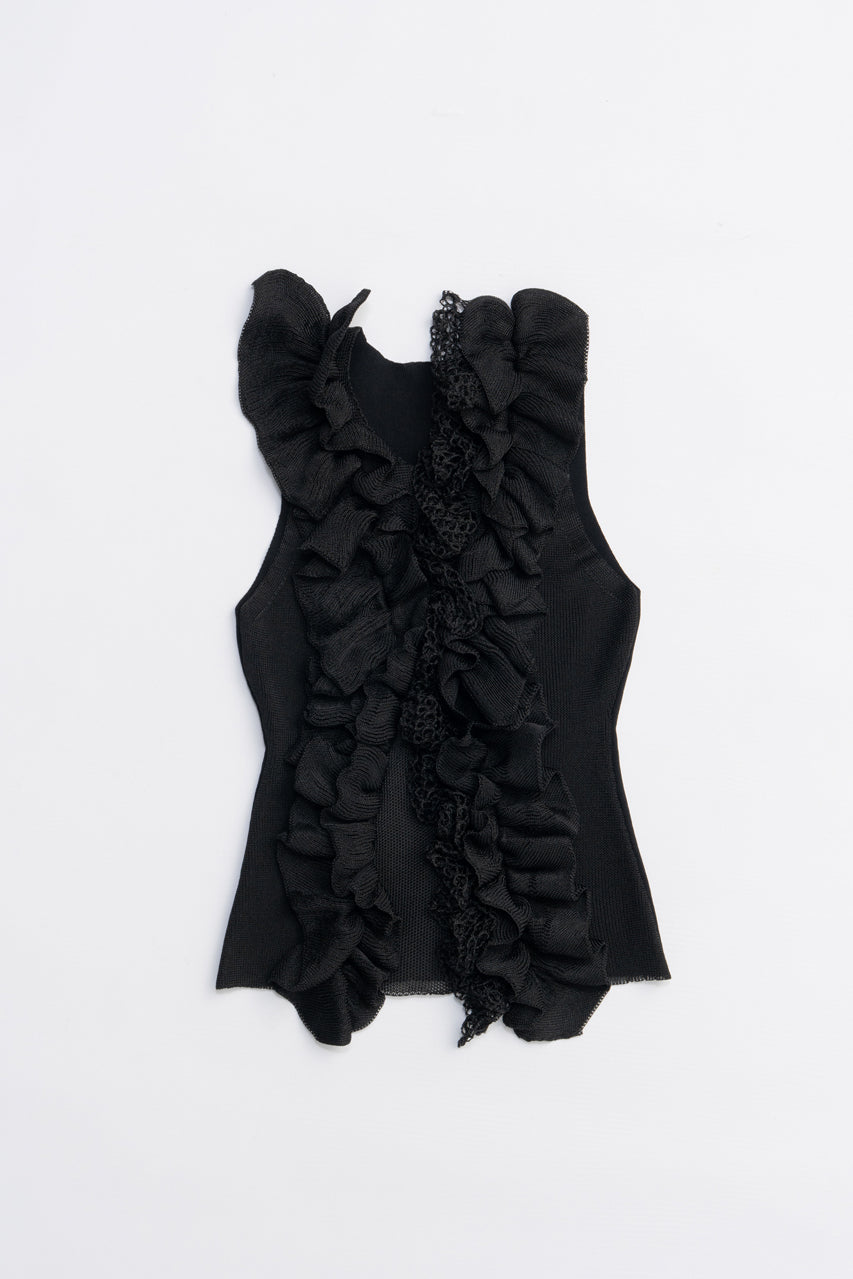 Frill Motif Knit