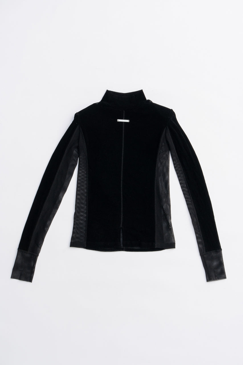 Velour Turtleneck Top - 2025 AUTUMN